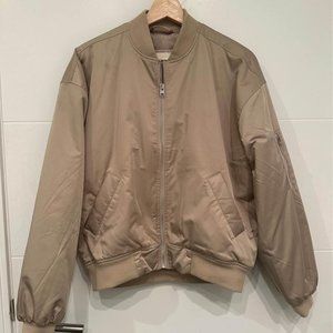 Abercrombie Bomber Jacket Champagne Size Xs